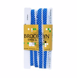 CINTAS BIES BROOKLYN CON PUNTILLA ART 1011 DECOR DE 15 MM POR 10 METROS